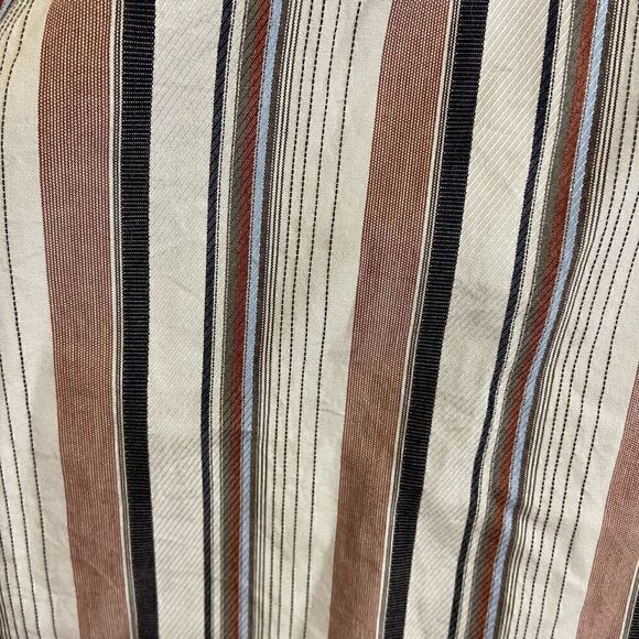 Tommy Bahama Striped Long Sleeve Button Down Dress Shirt White Burgundy Navy XL - Picture 4 of 4